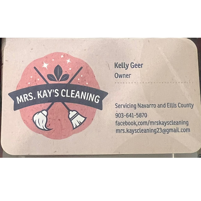 Mrs. Kay's Cleaning Service 15915 State Hwy 31 W, Purdon Texas 76679