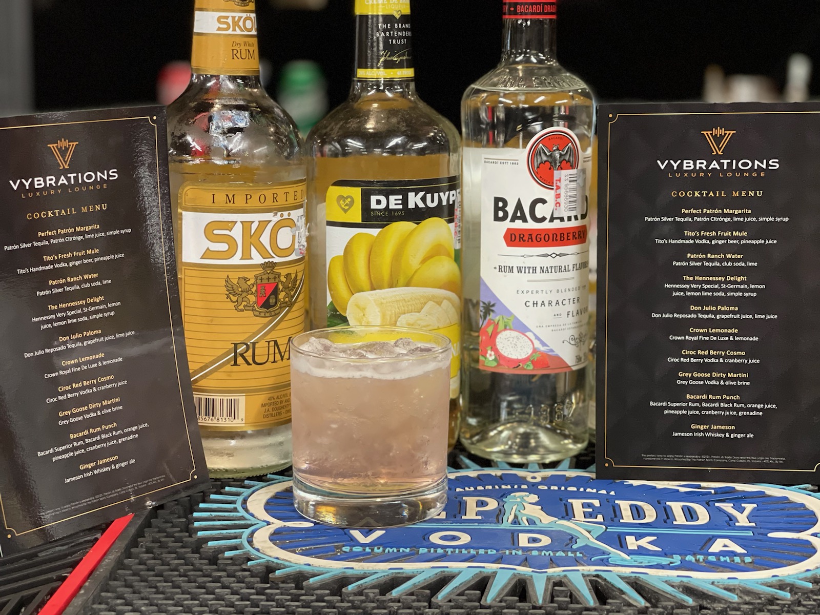 Veriede Luxury Lounge Menu