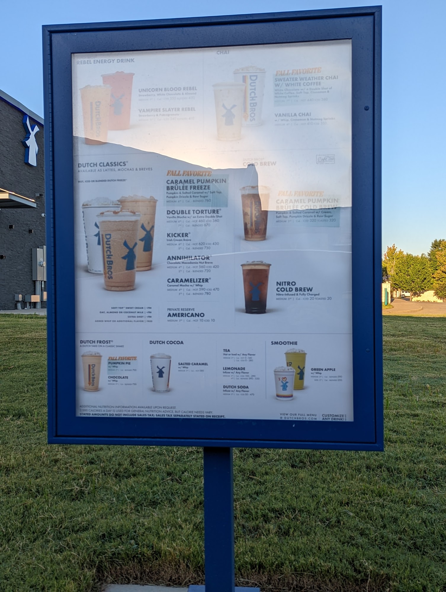 Dutch Bros Coffee Menu