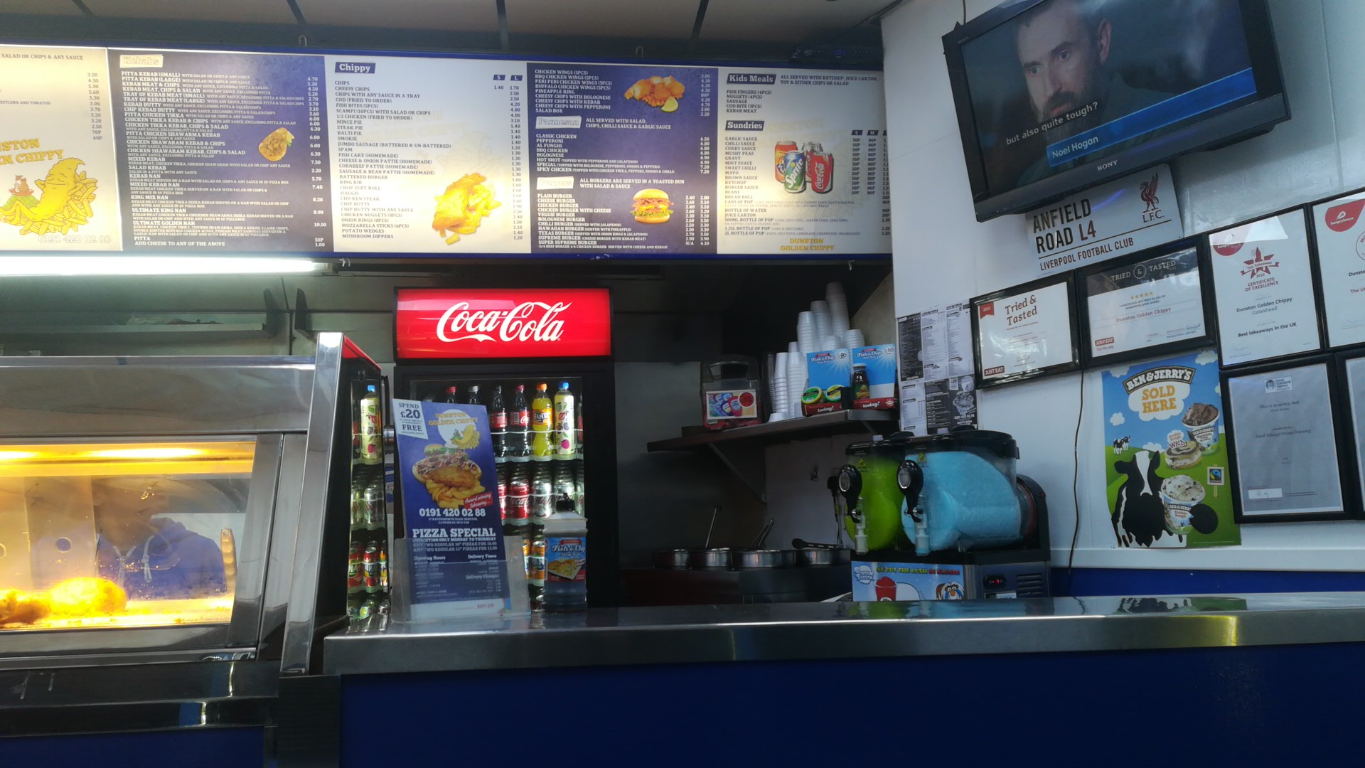 Dunston Golden Chippy Menu
