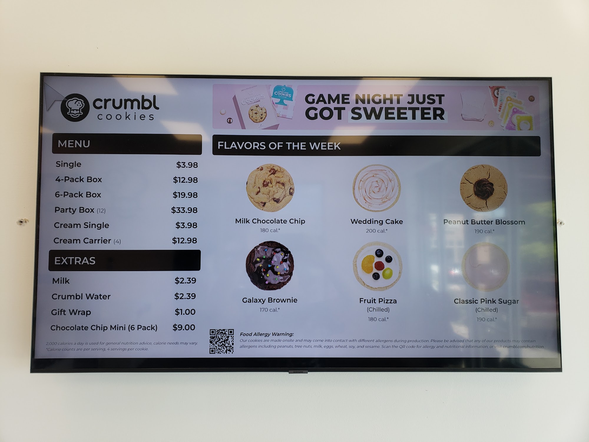Crumbl - Layton Menu