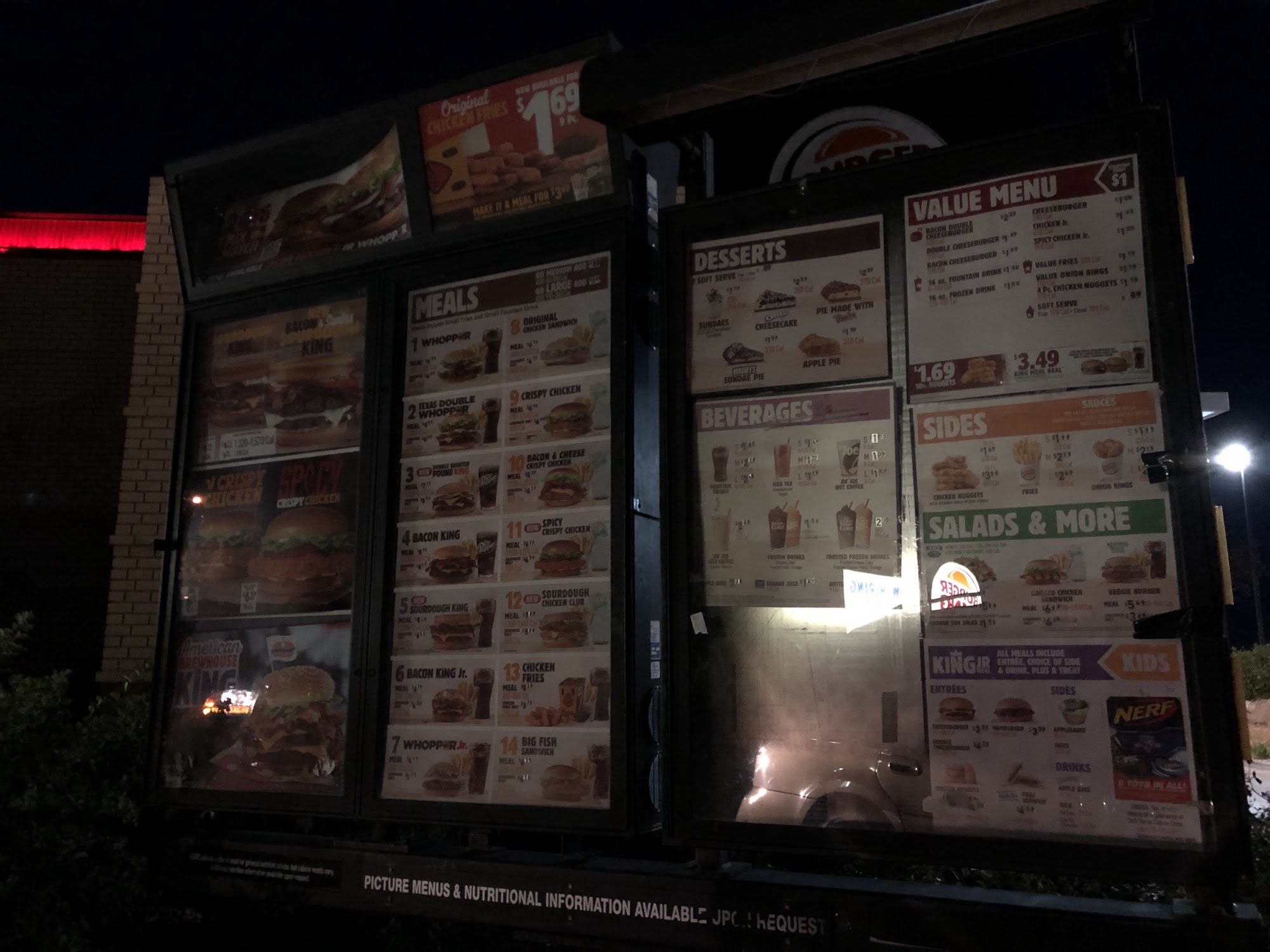 Burger King Menu