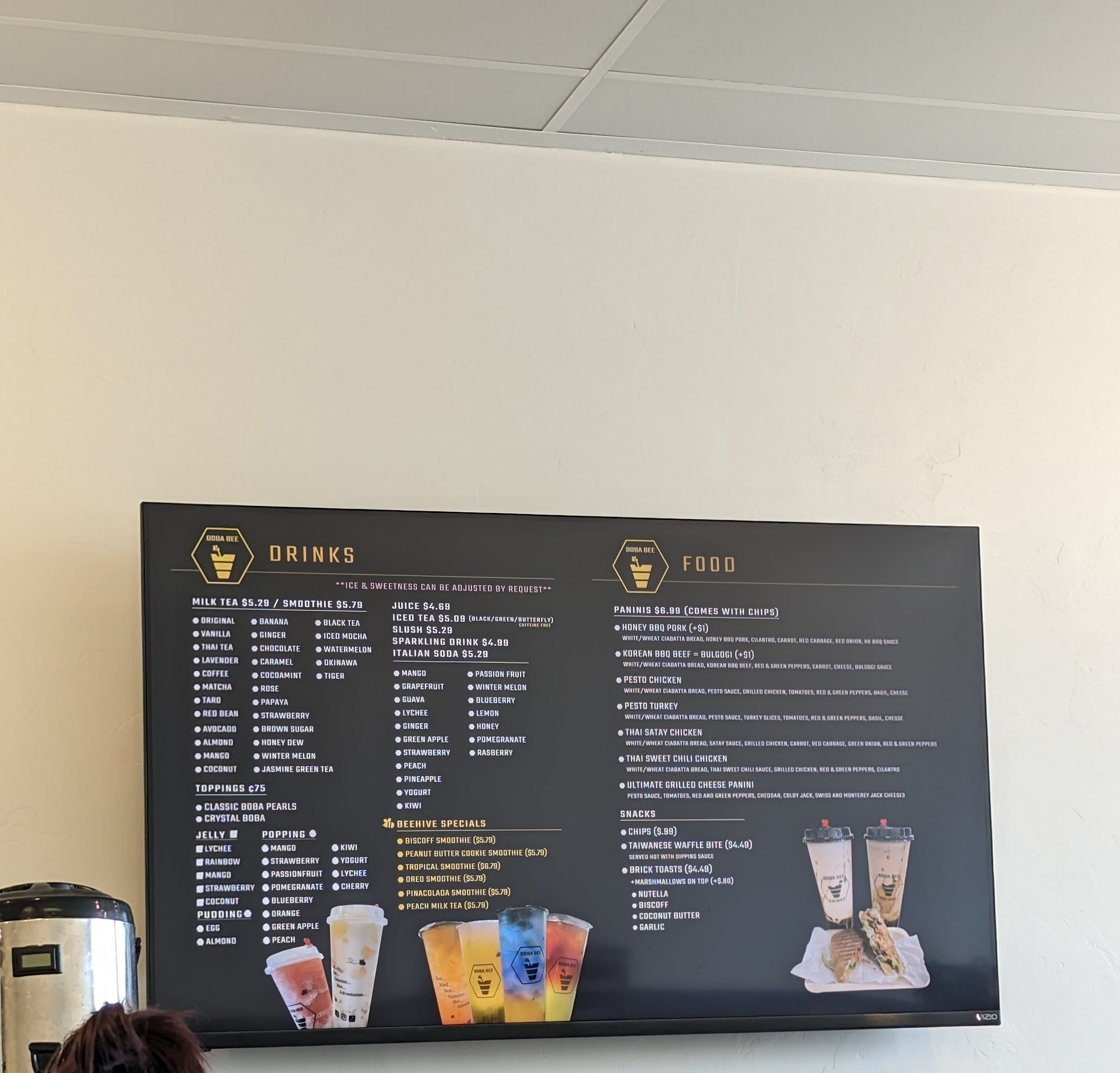 Boba Bee Menu