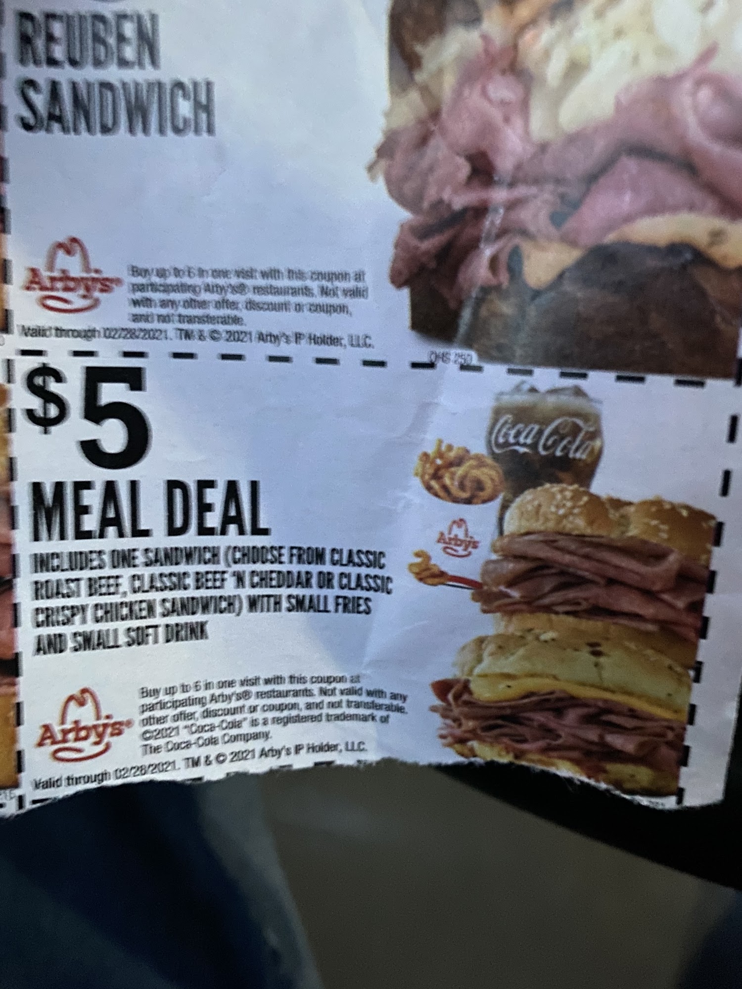 Arby's Menu