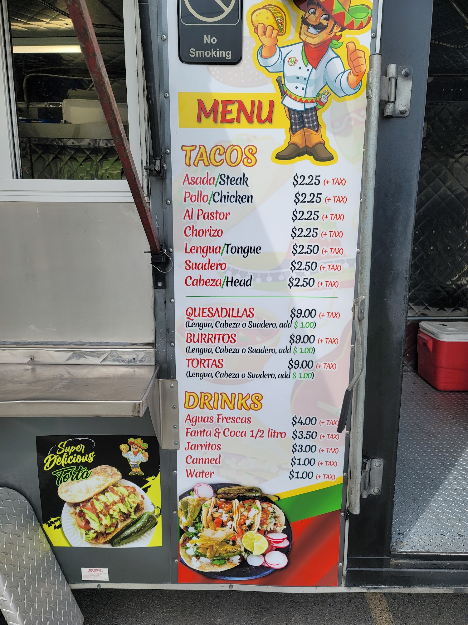 Tacos My Friend Menu