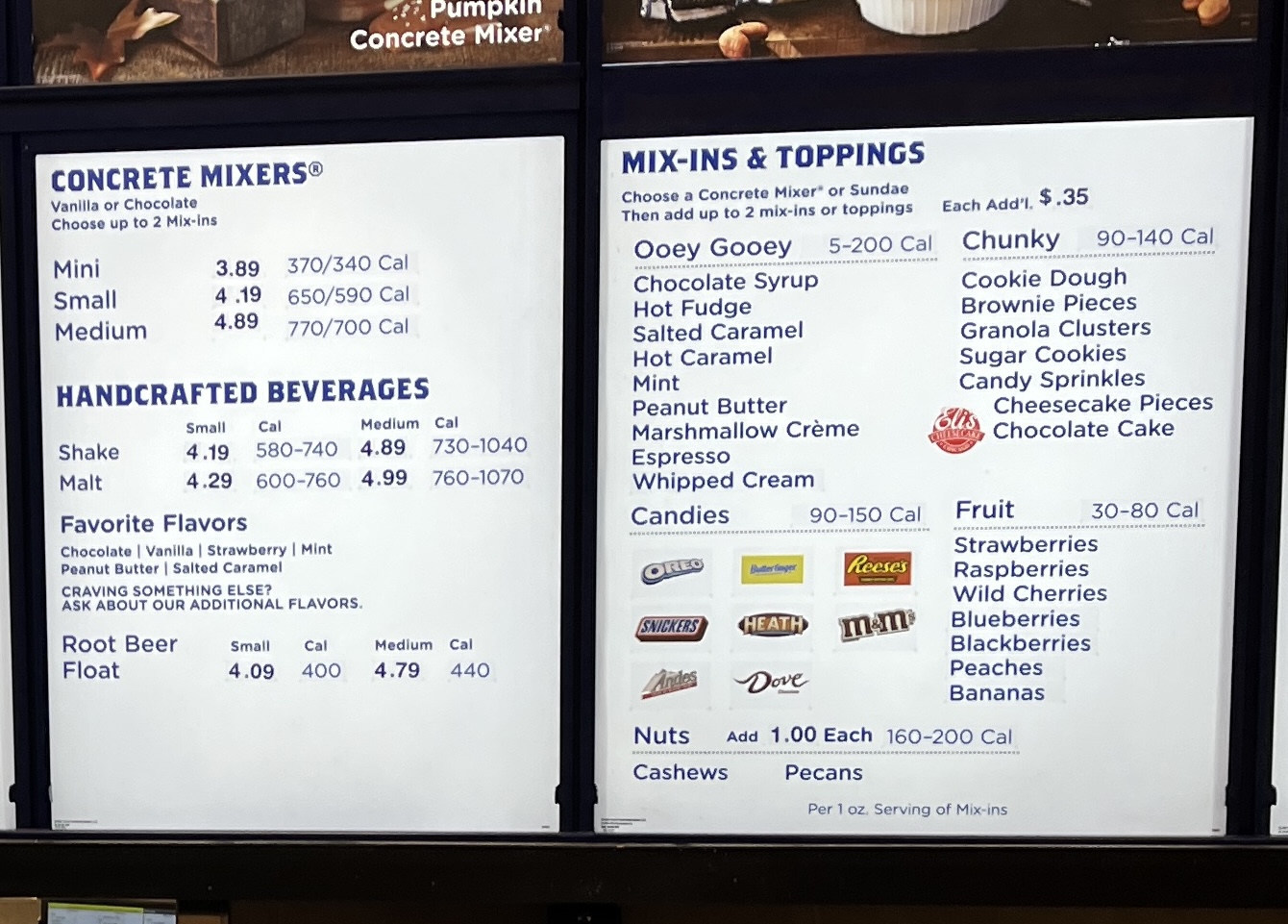Culver's Menu