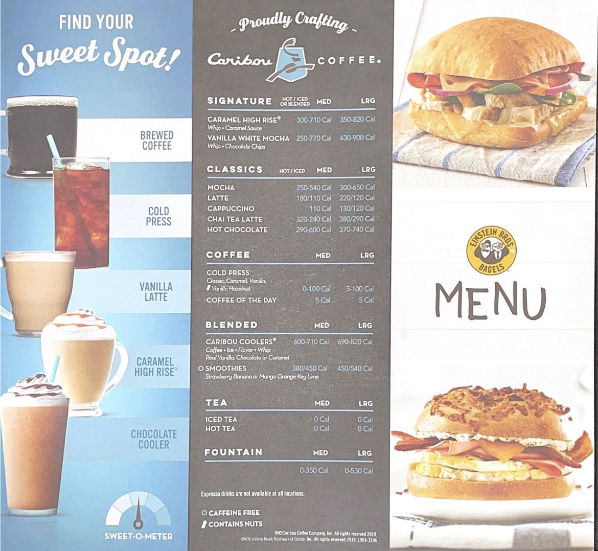 Einstein Bros. Bagels Menu