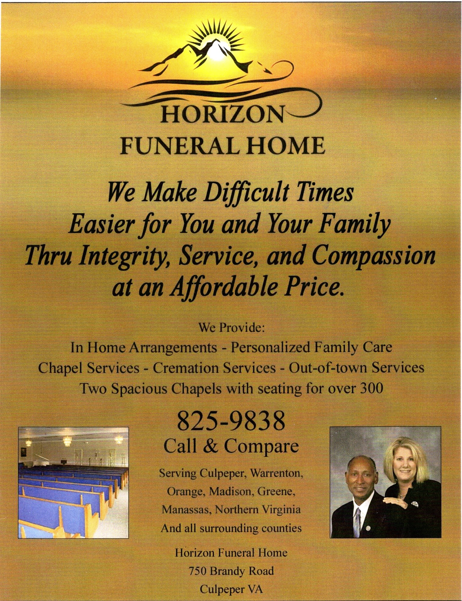 Celebrating Life with Found and Sons Funeral Home in Culpeper Virginia