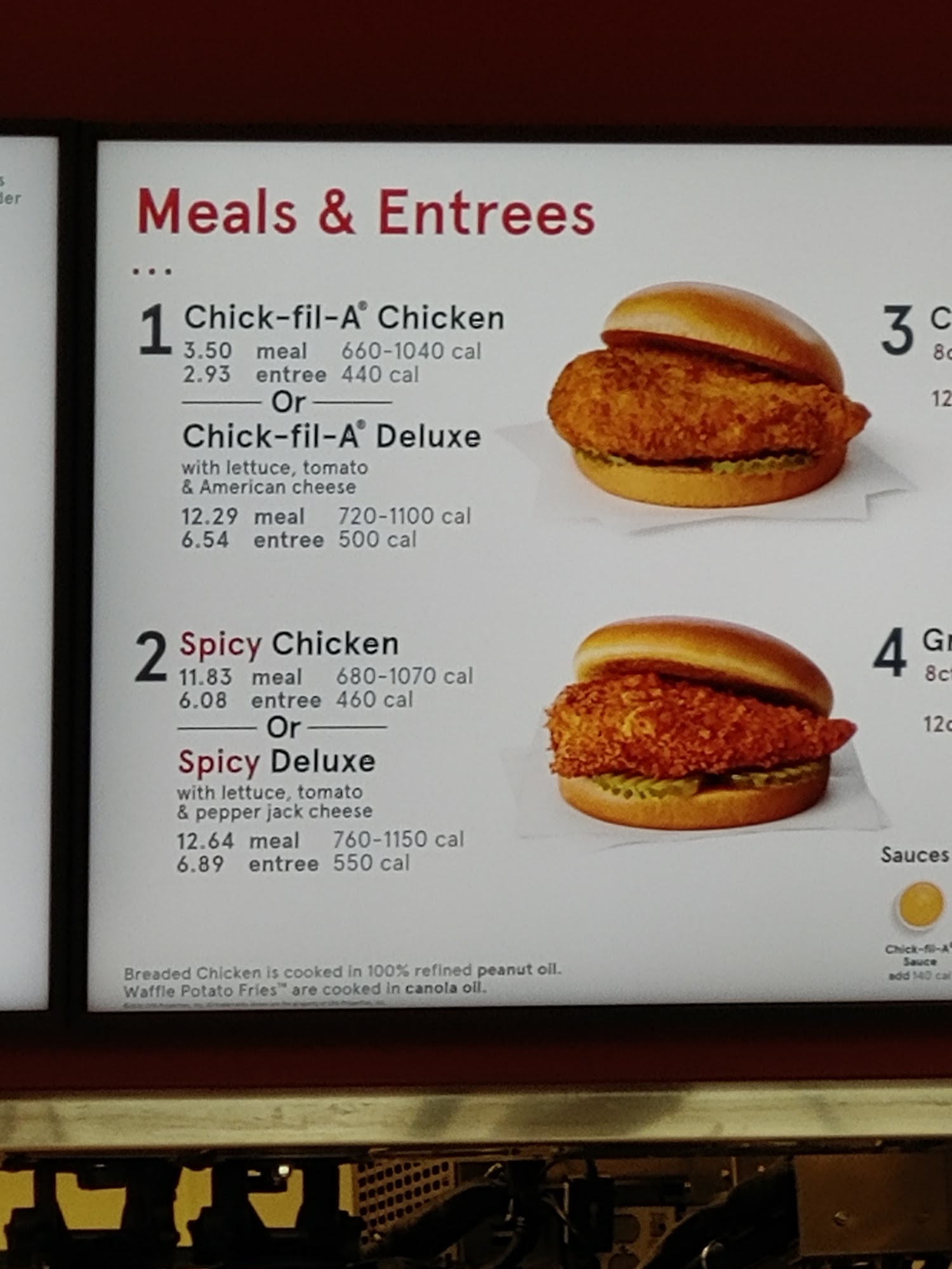 Chick-fil-A Menu