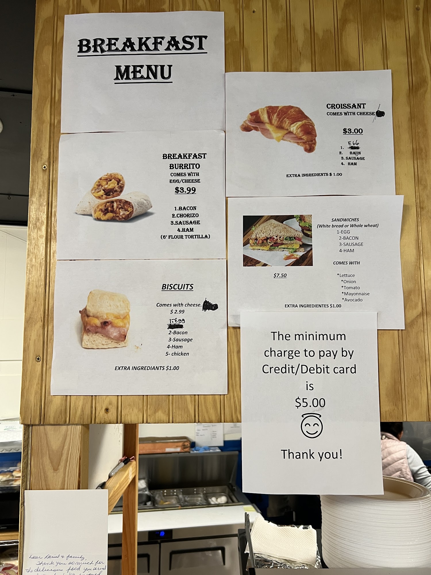 D'Mary Store & Deli Menu