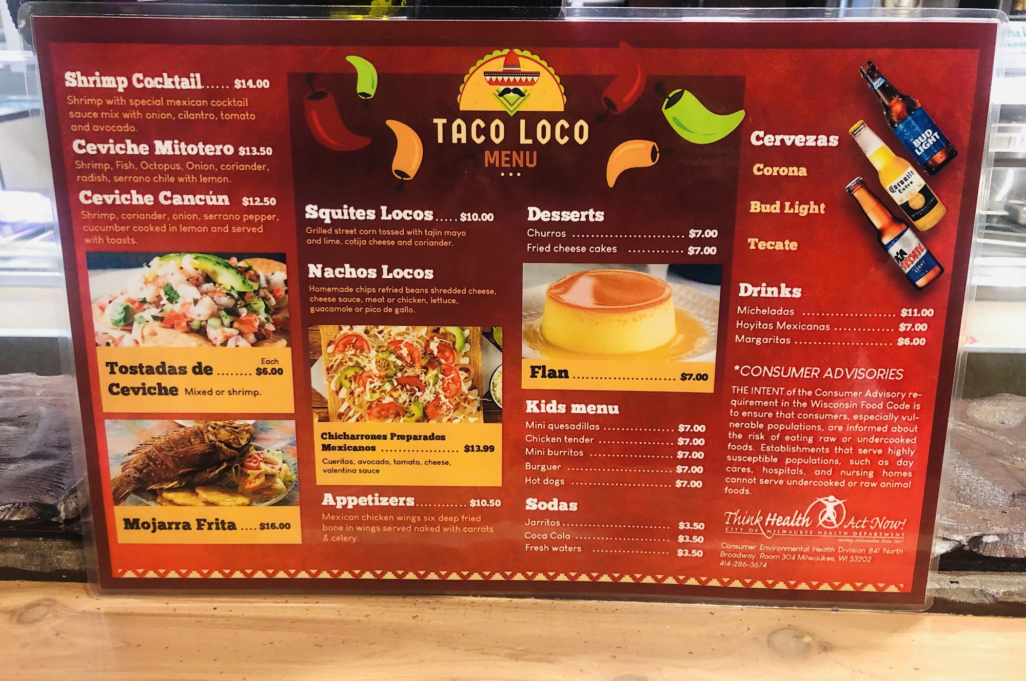 Taco Loco - Mexican Restaurant Menu