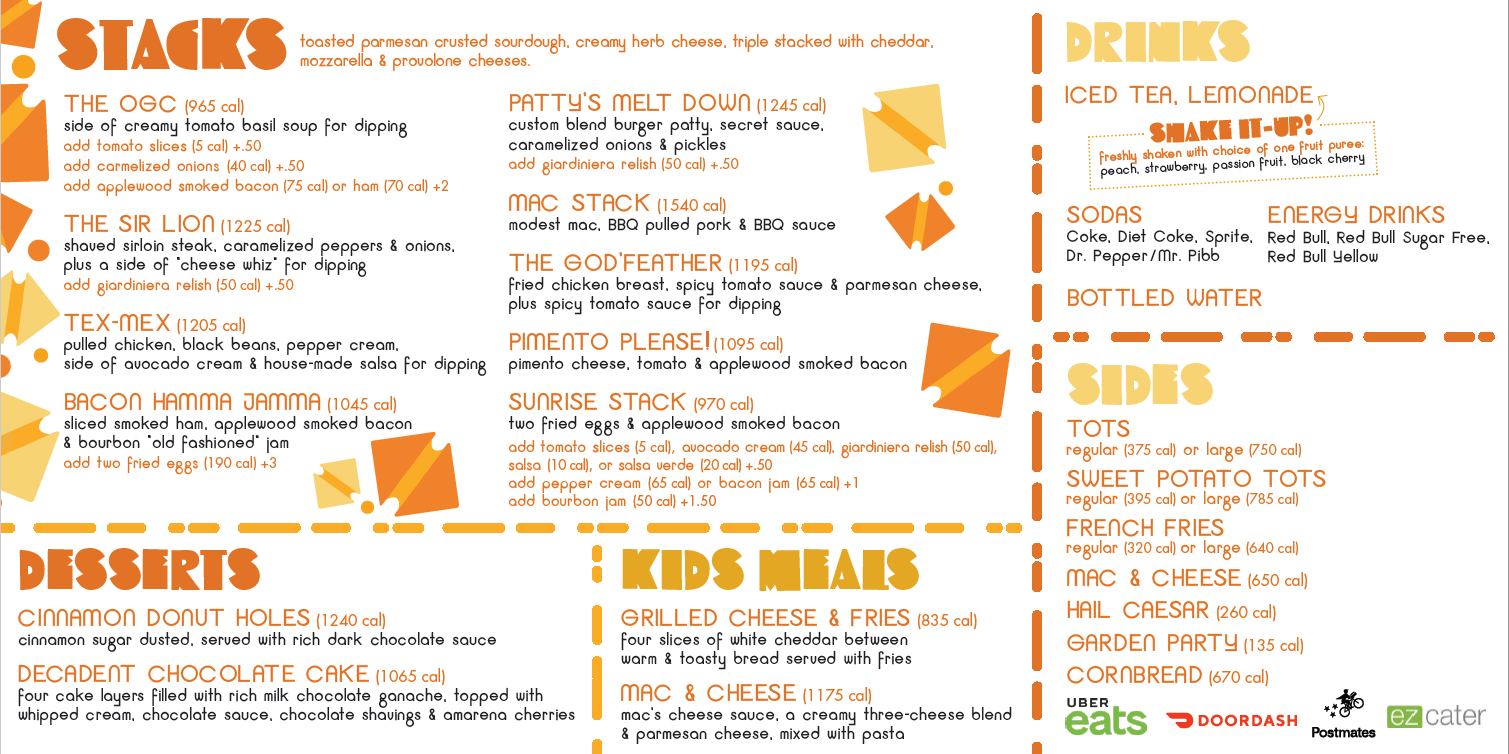 Macs & Stacks - Stonebridge Menu