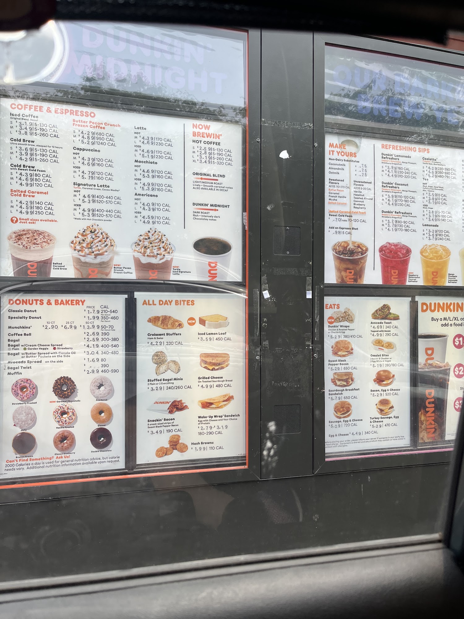 Dunkin' Menu