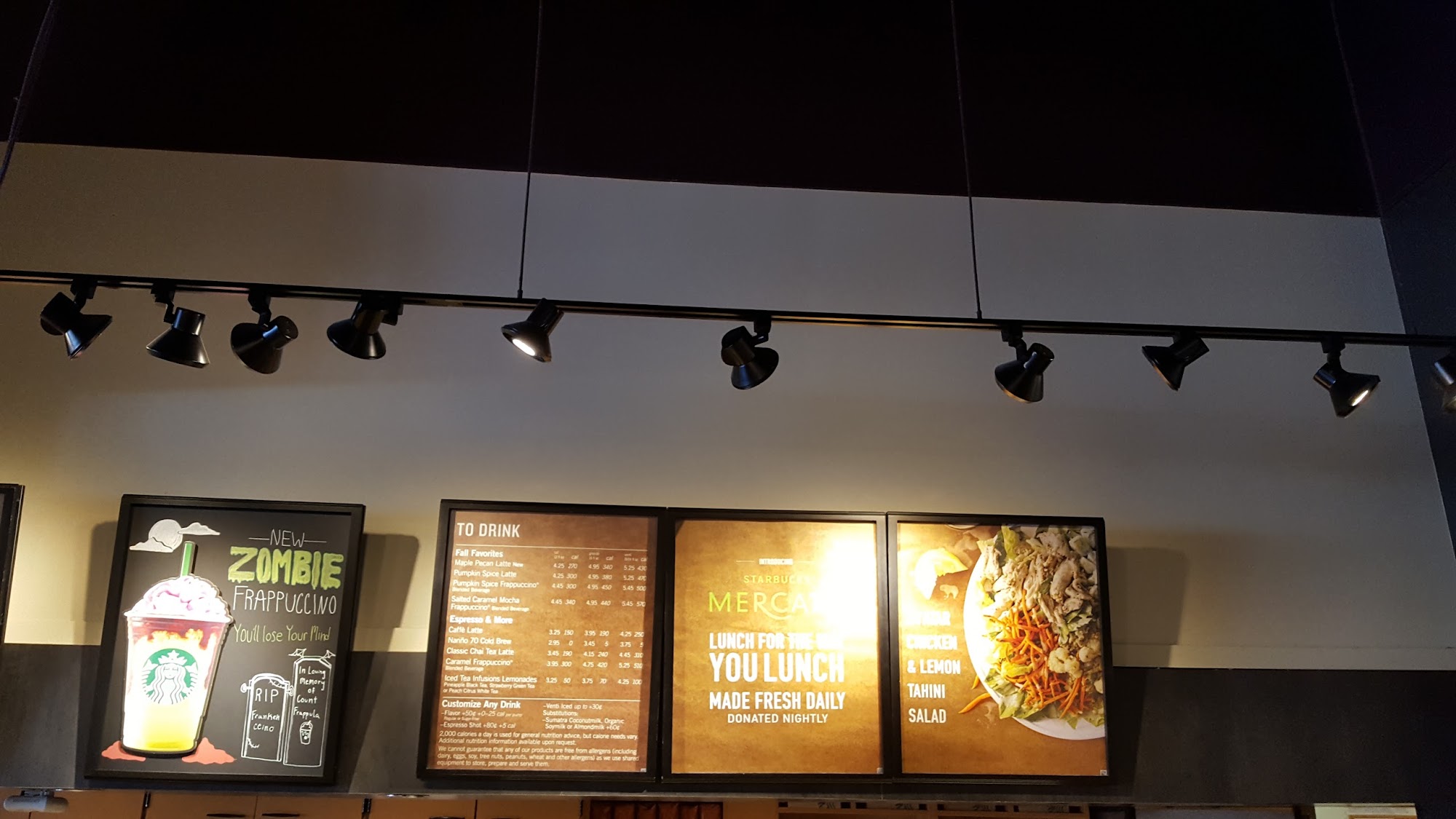 Starbucks Menu