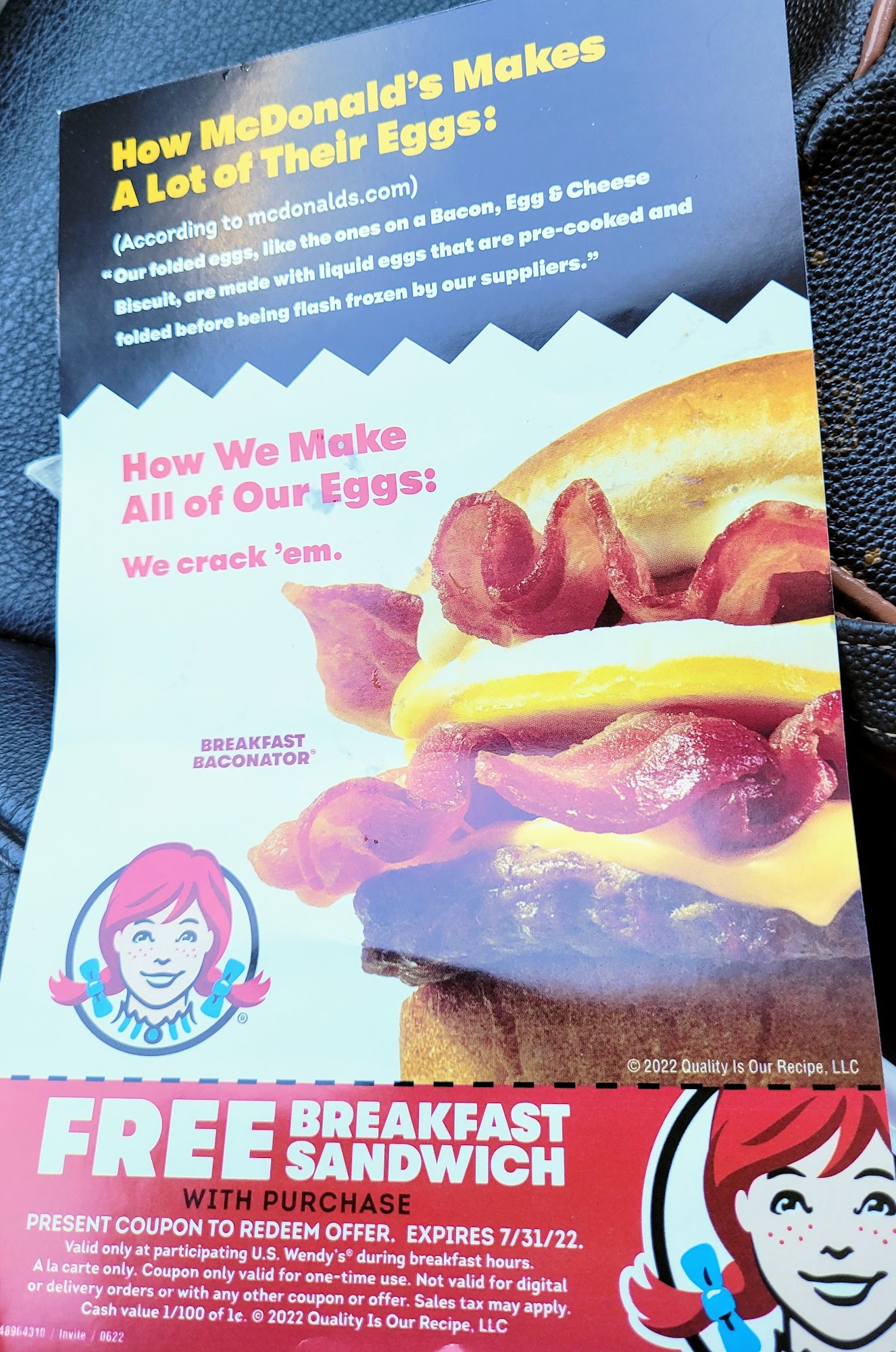 Wendy's Menu