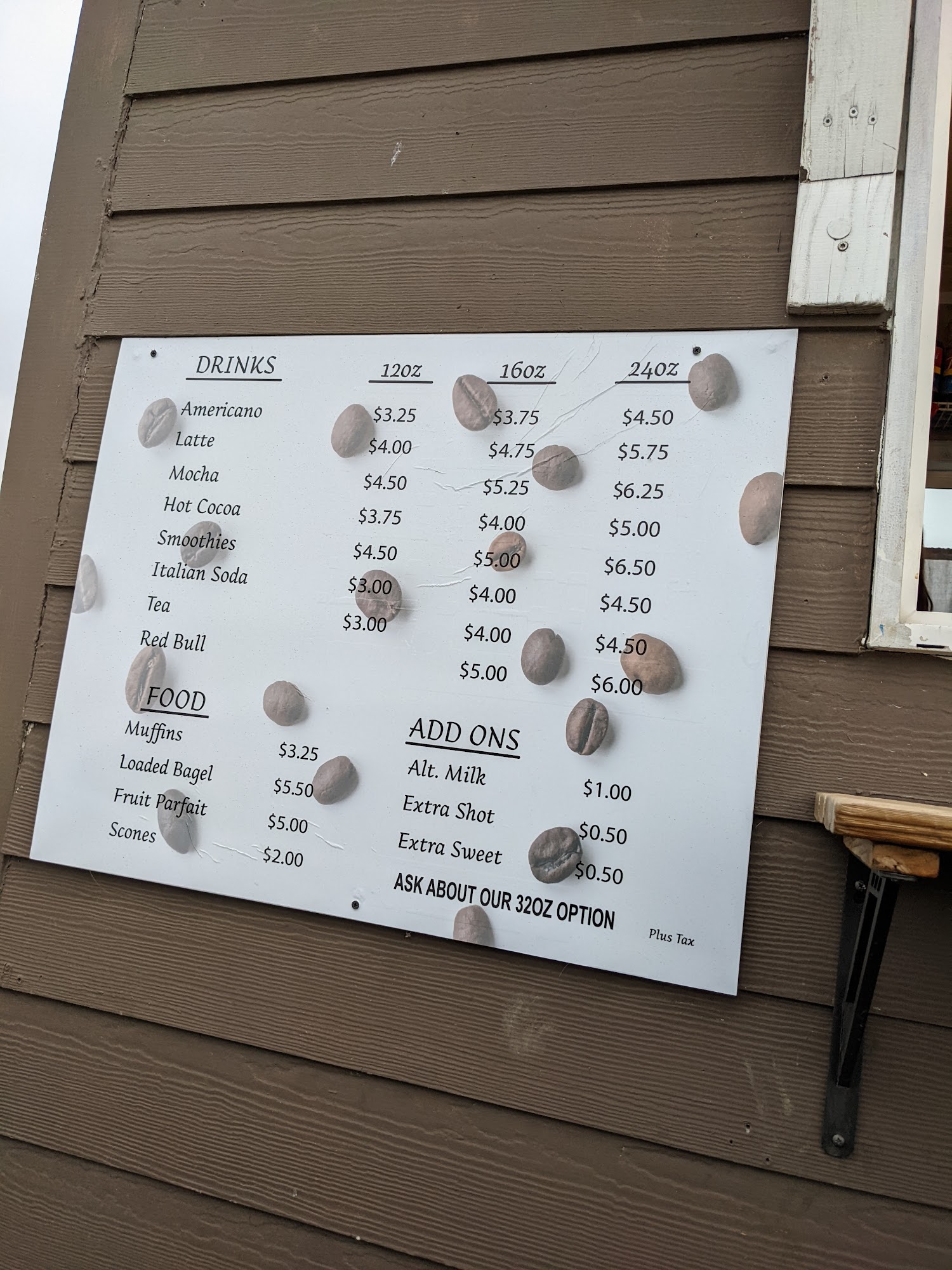 Simcoe Mountain Coffee Company Menu