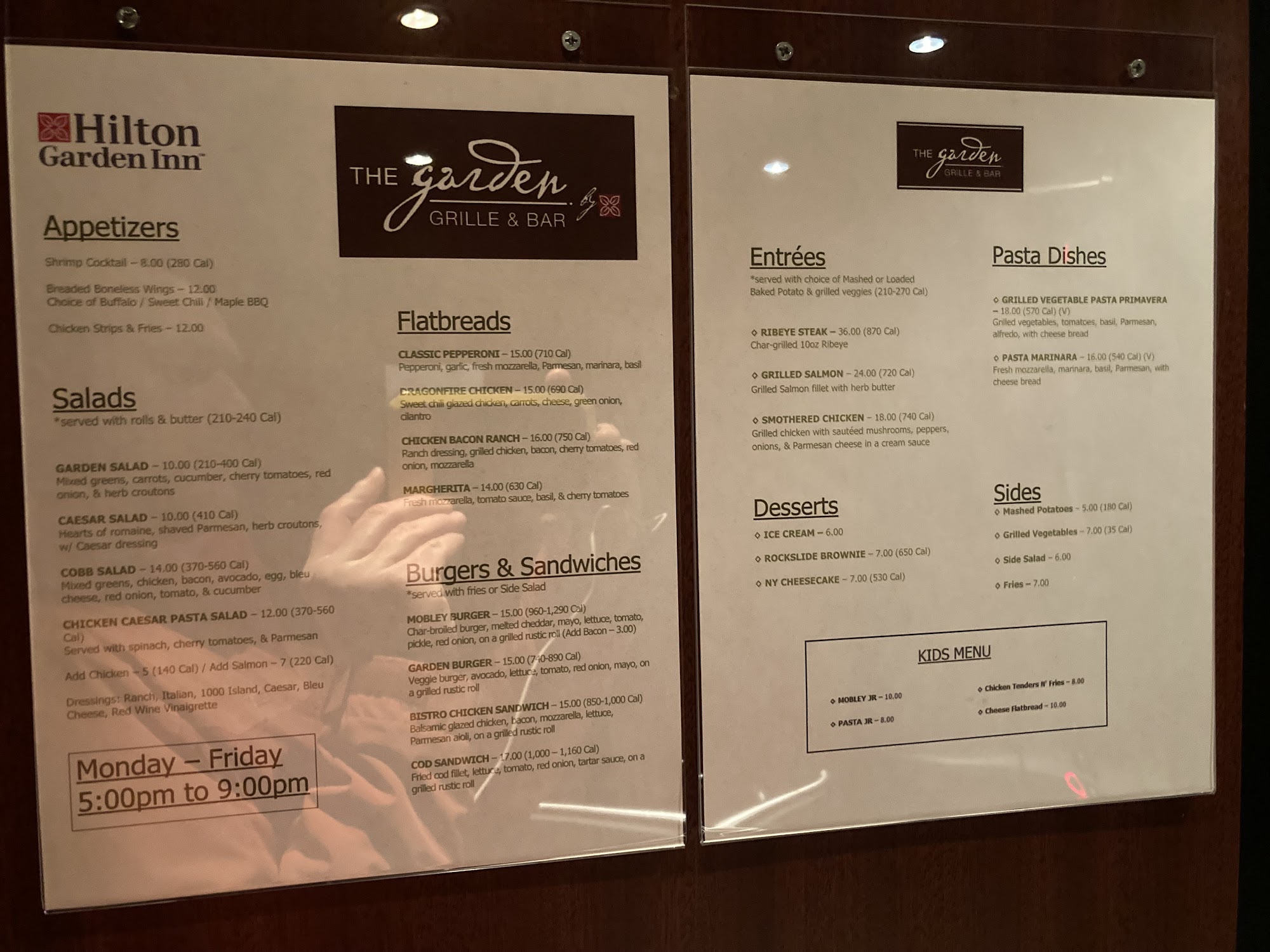 The Garden Grill Menu