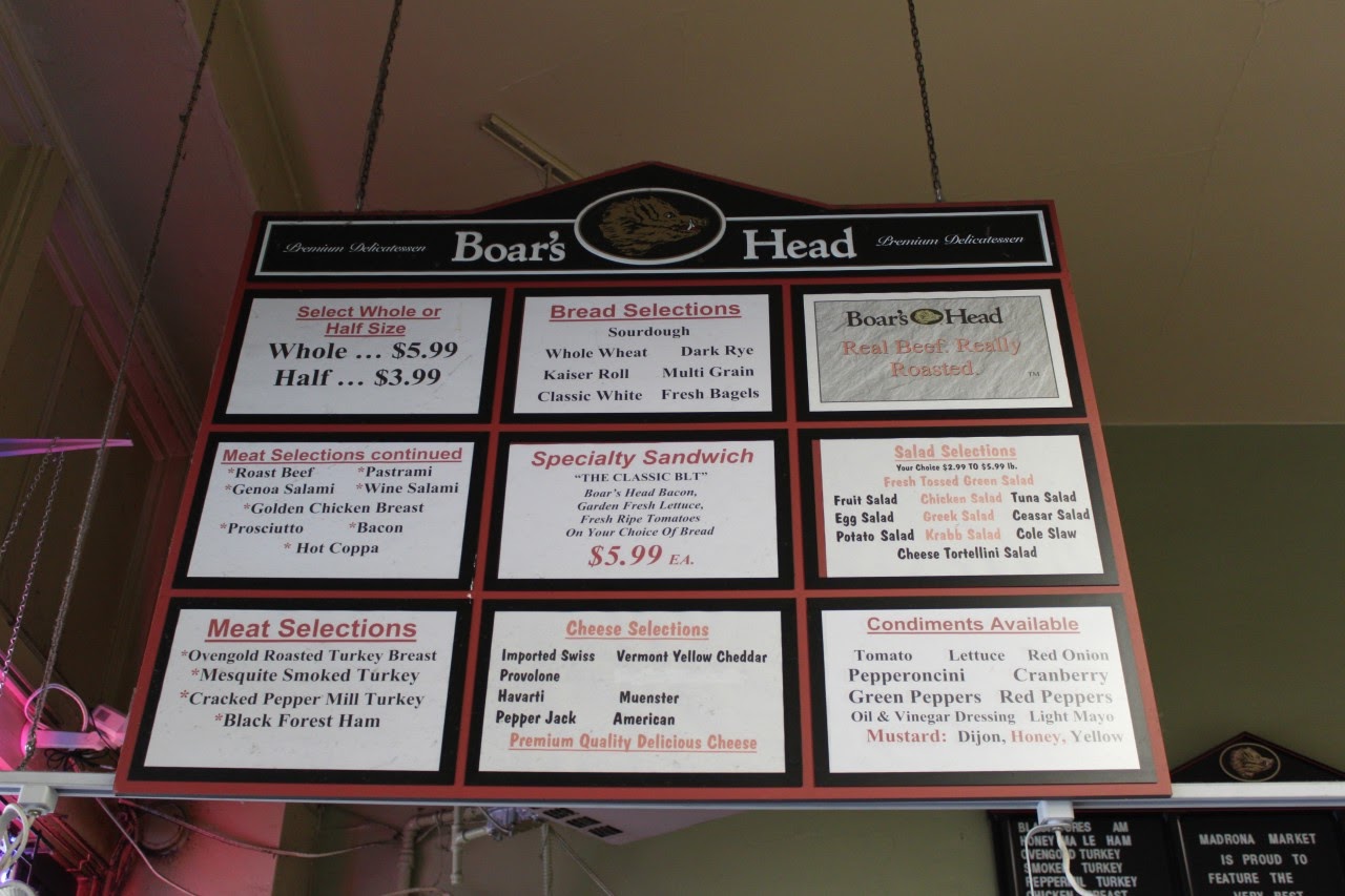 Madrona Market & Deli Menu