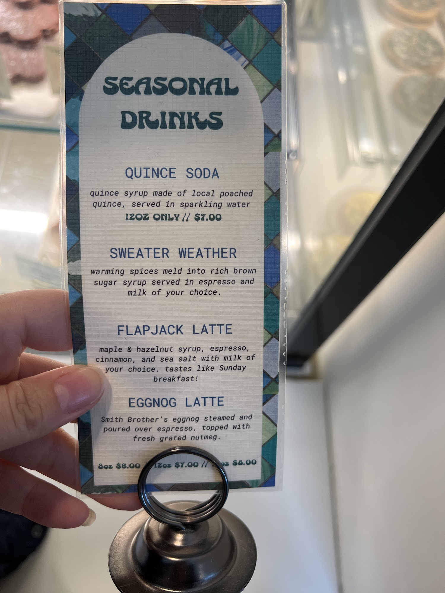 Broadcast Coffee Menu