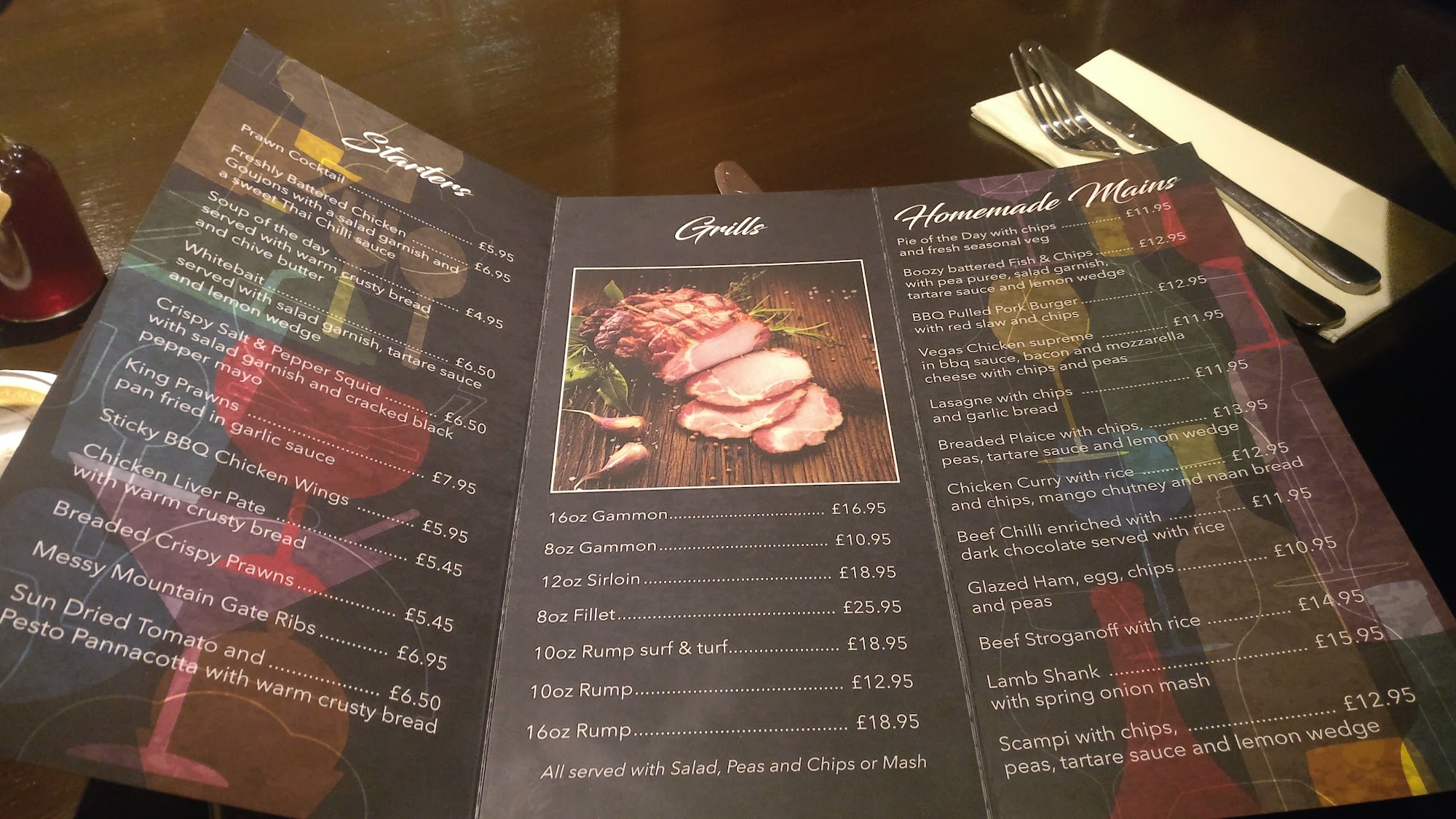 The Mountain Gate Menu