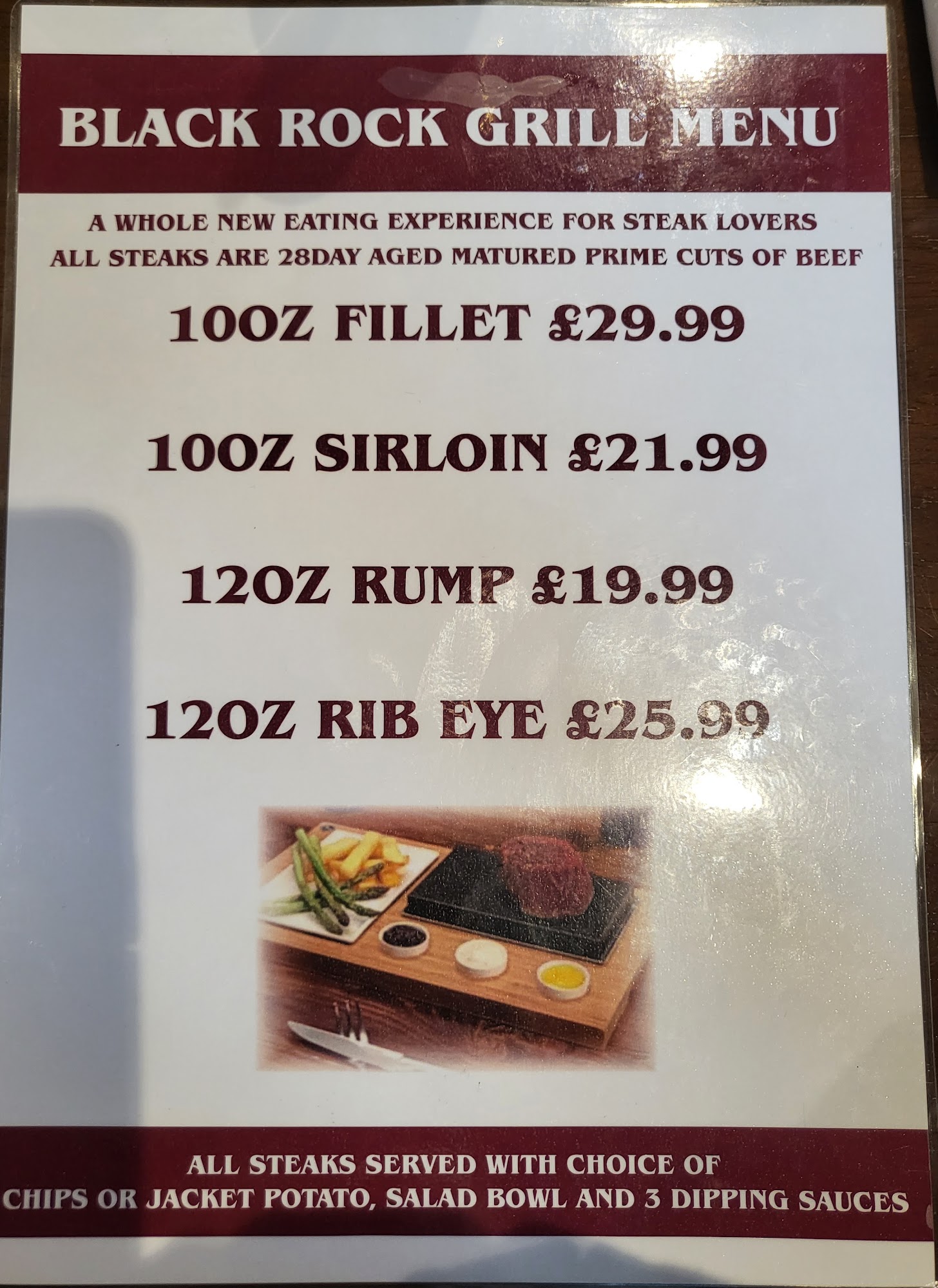 The Church House Inn Menu