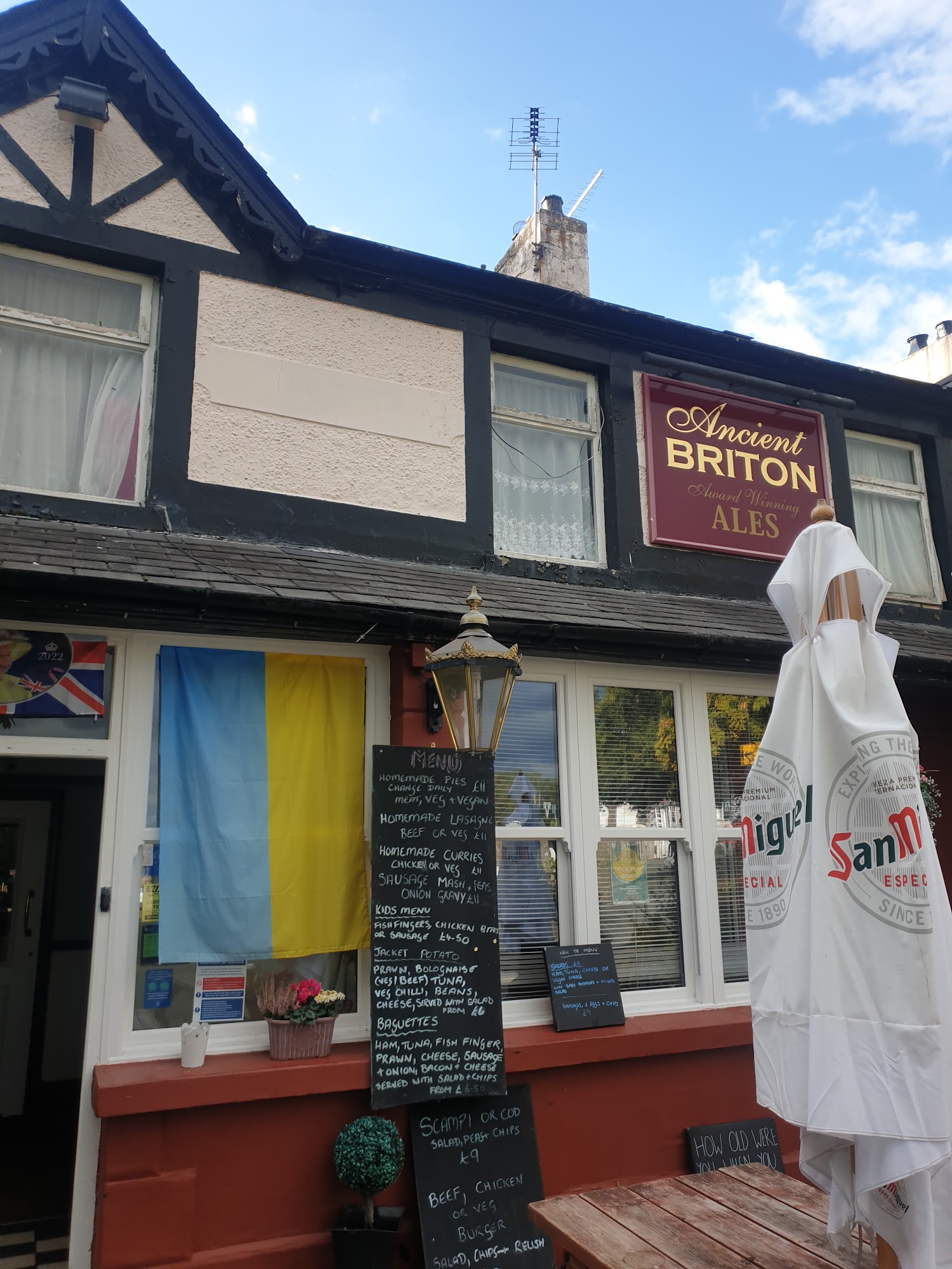Ancient Briton Menu