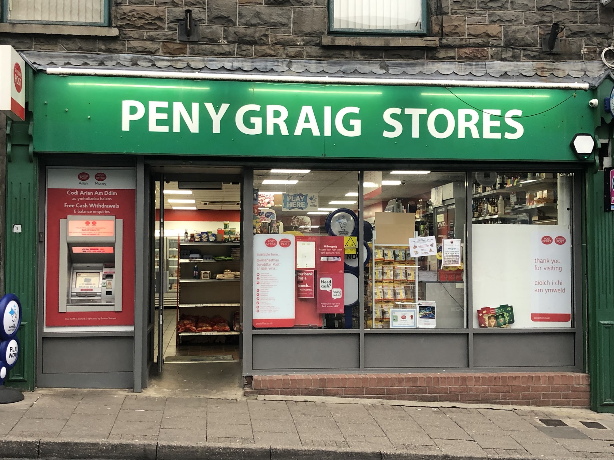 Pen Y Graig Stores postoffice