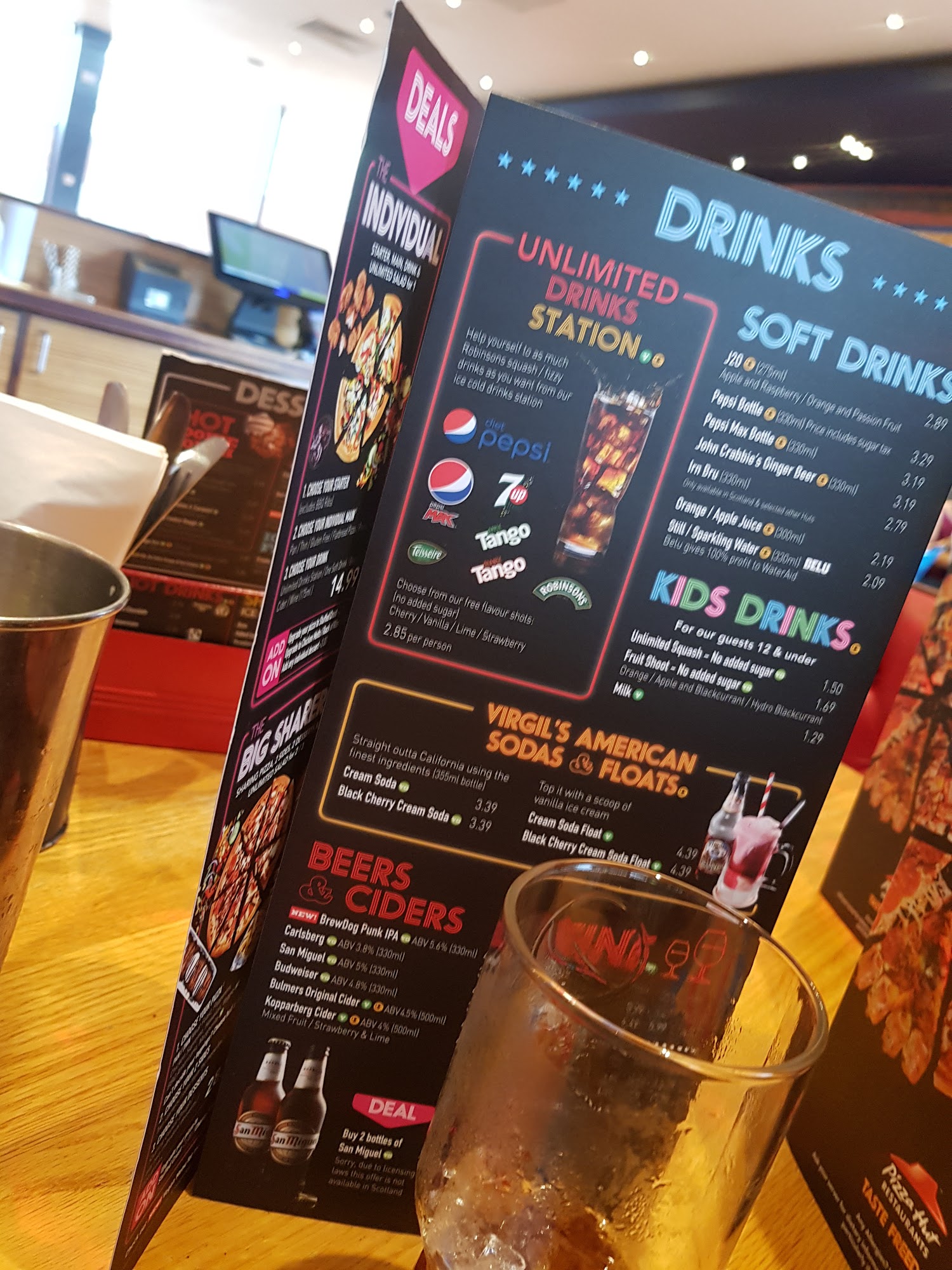Pizza Hut Menu