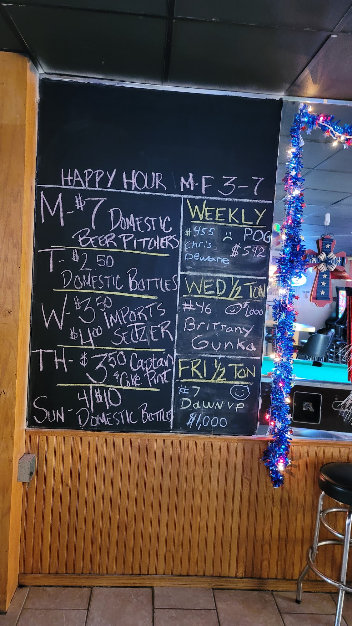 Stop 41 Menu
