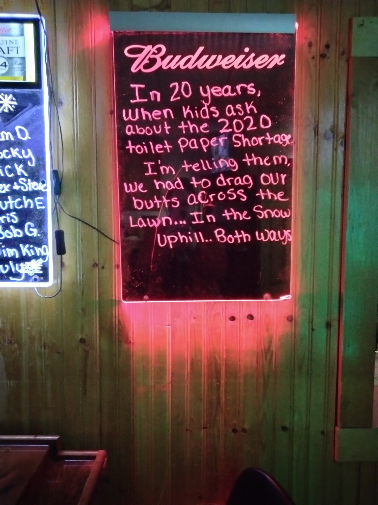 Track II Tavern Menu