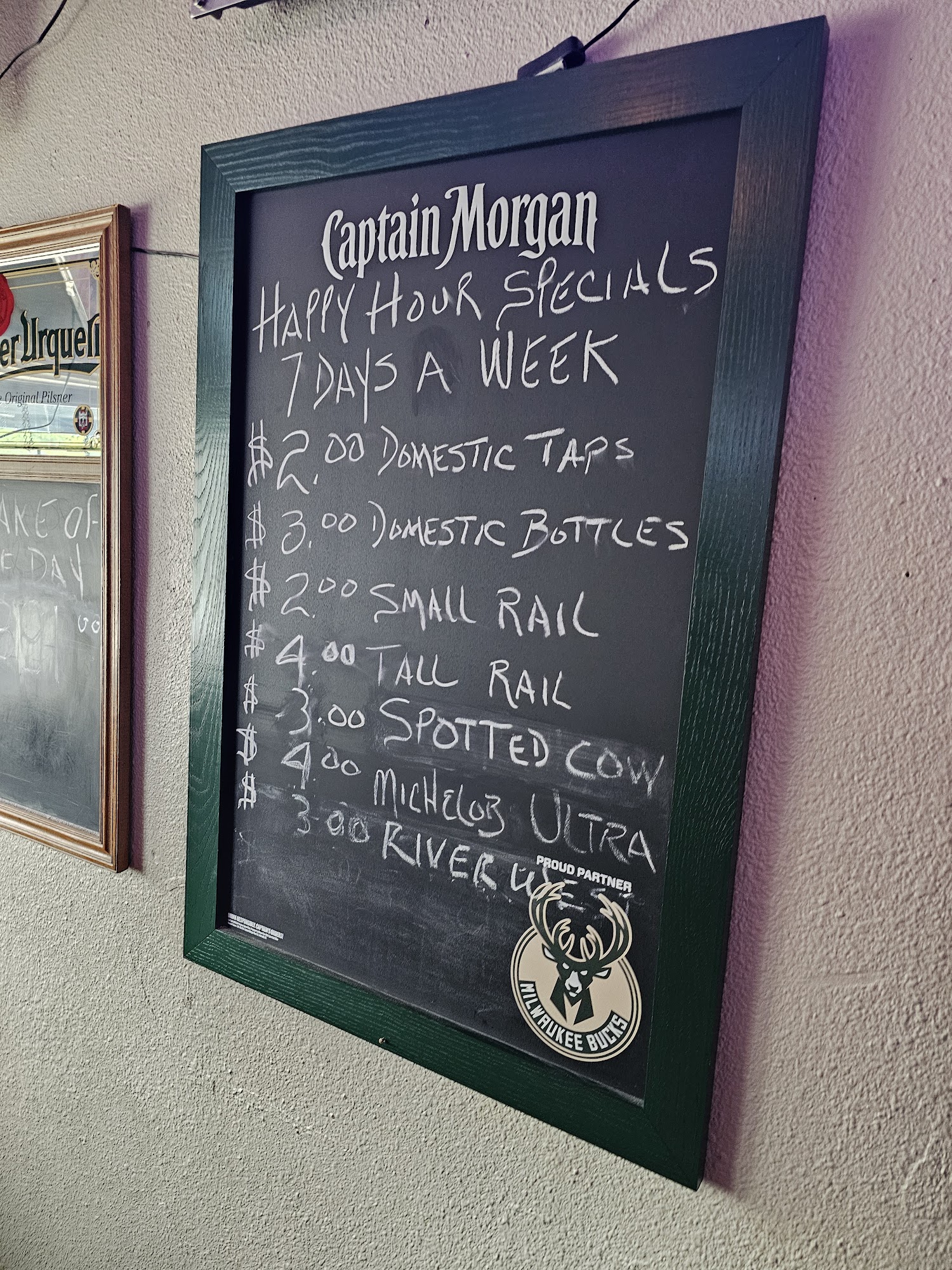 Docci's Pool & Darts Menu