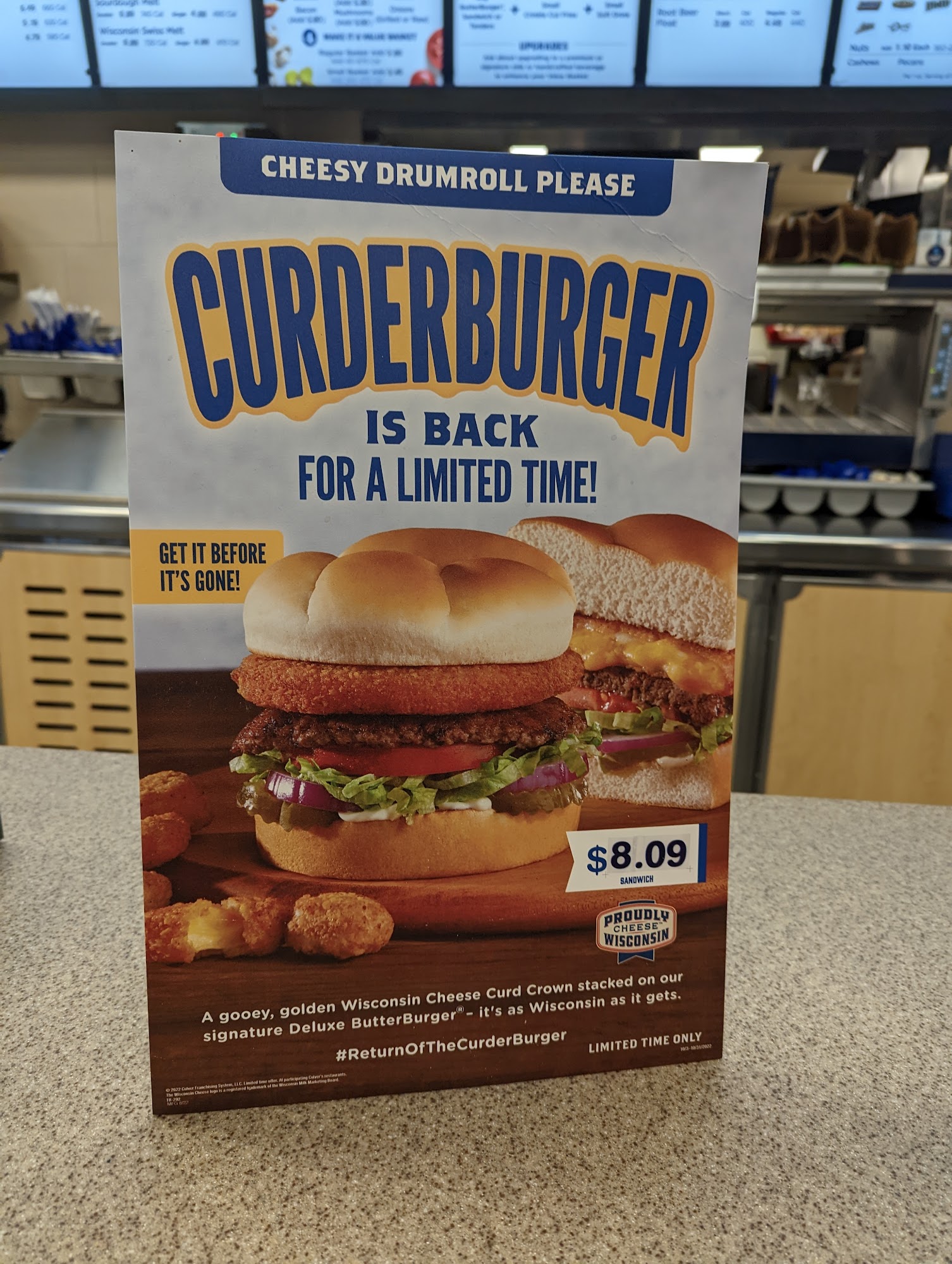 Culver’s Menu