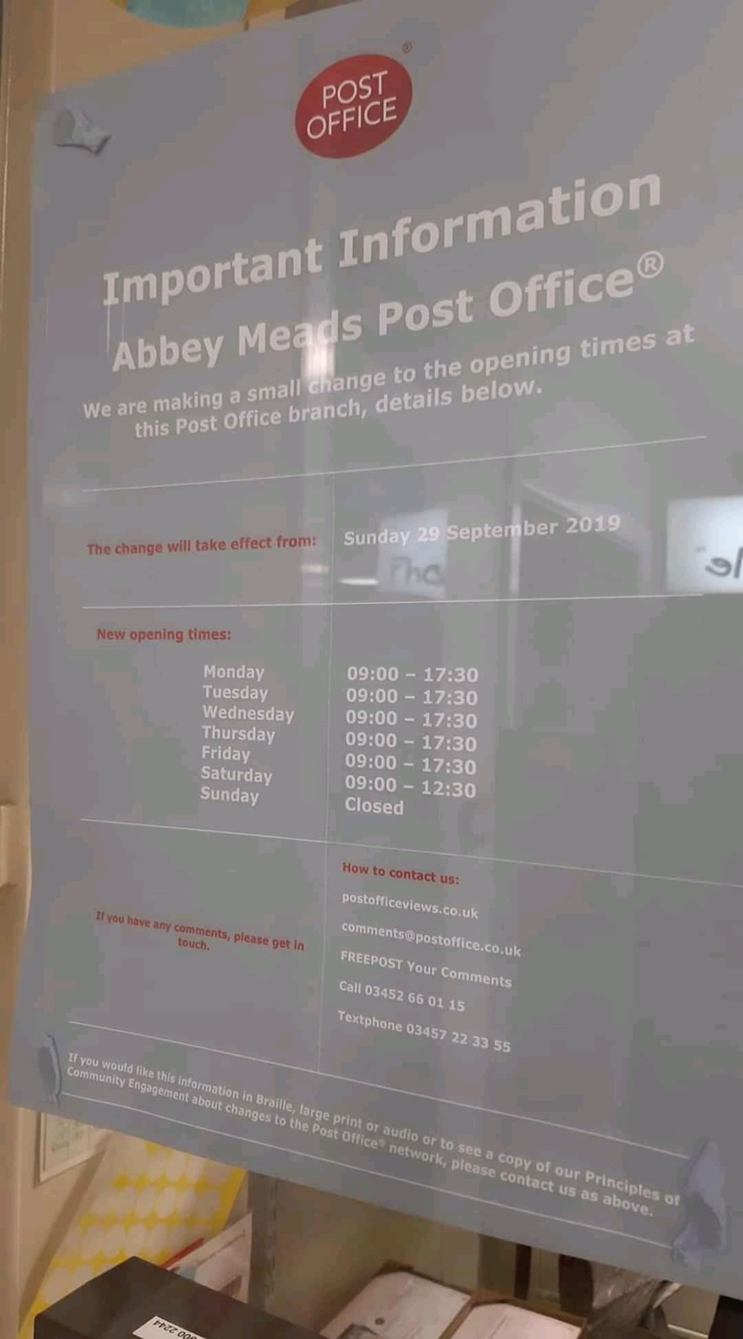 Abbey Meads Post Office