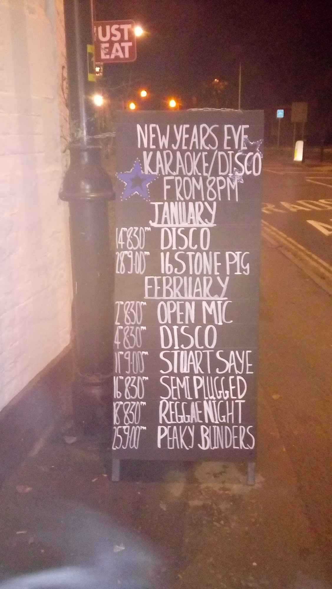 The Stallards Inn - Bar & Club Menu