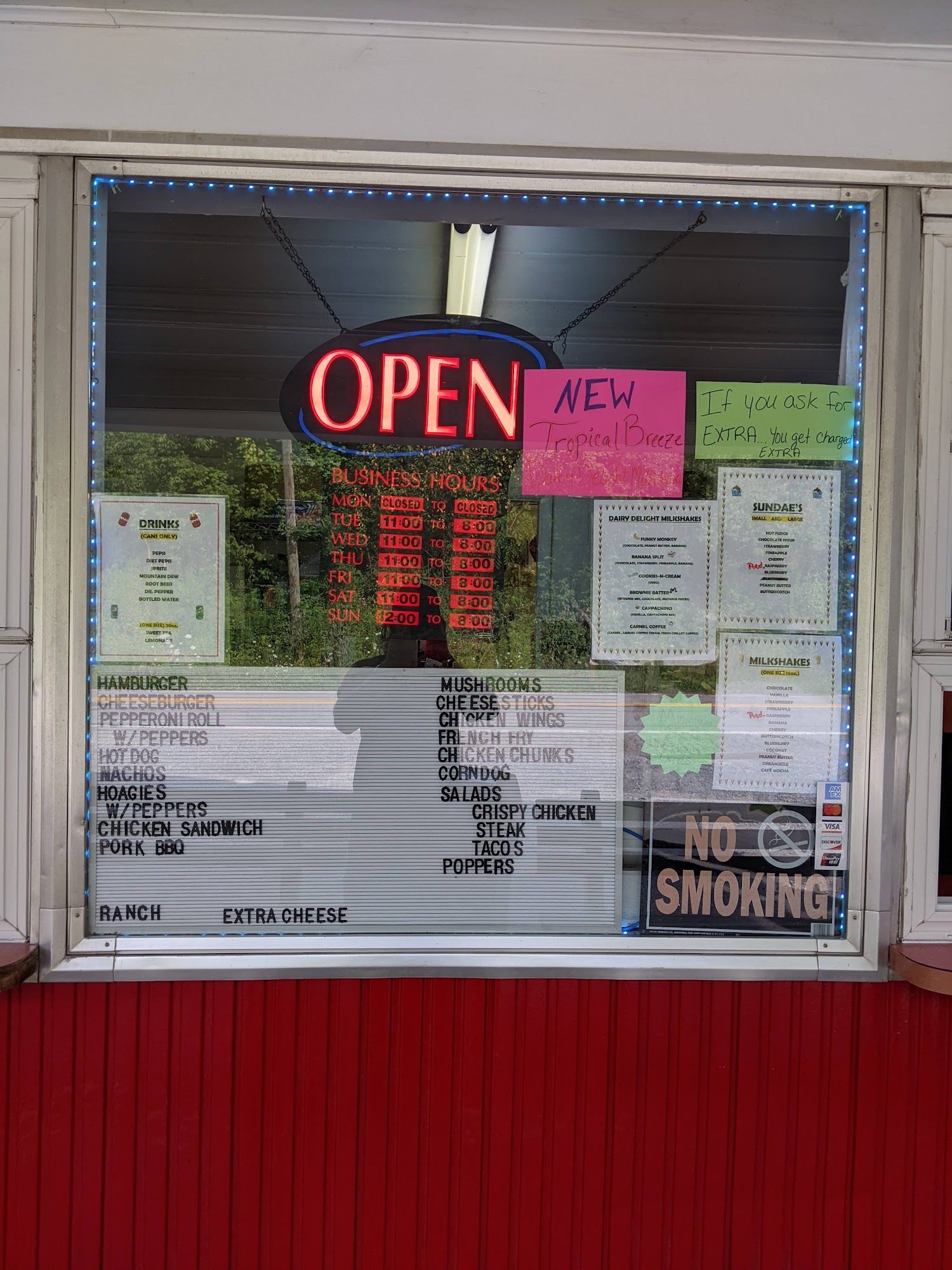 Poling's Dairy King Menu