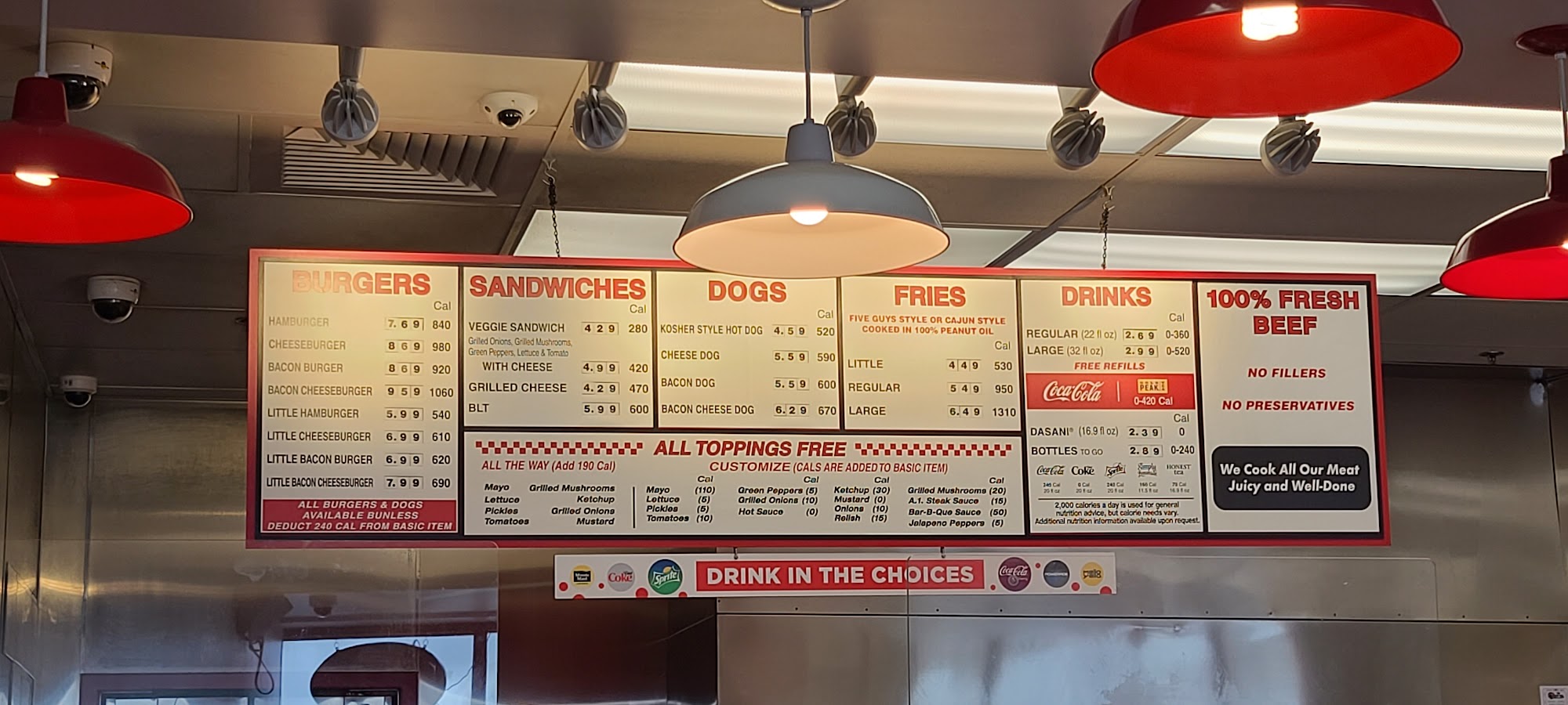 Five Guys Menu