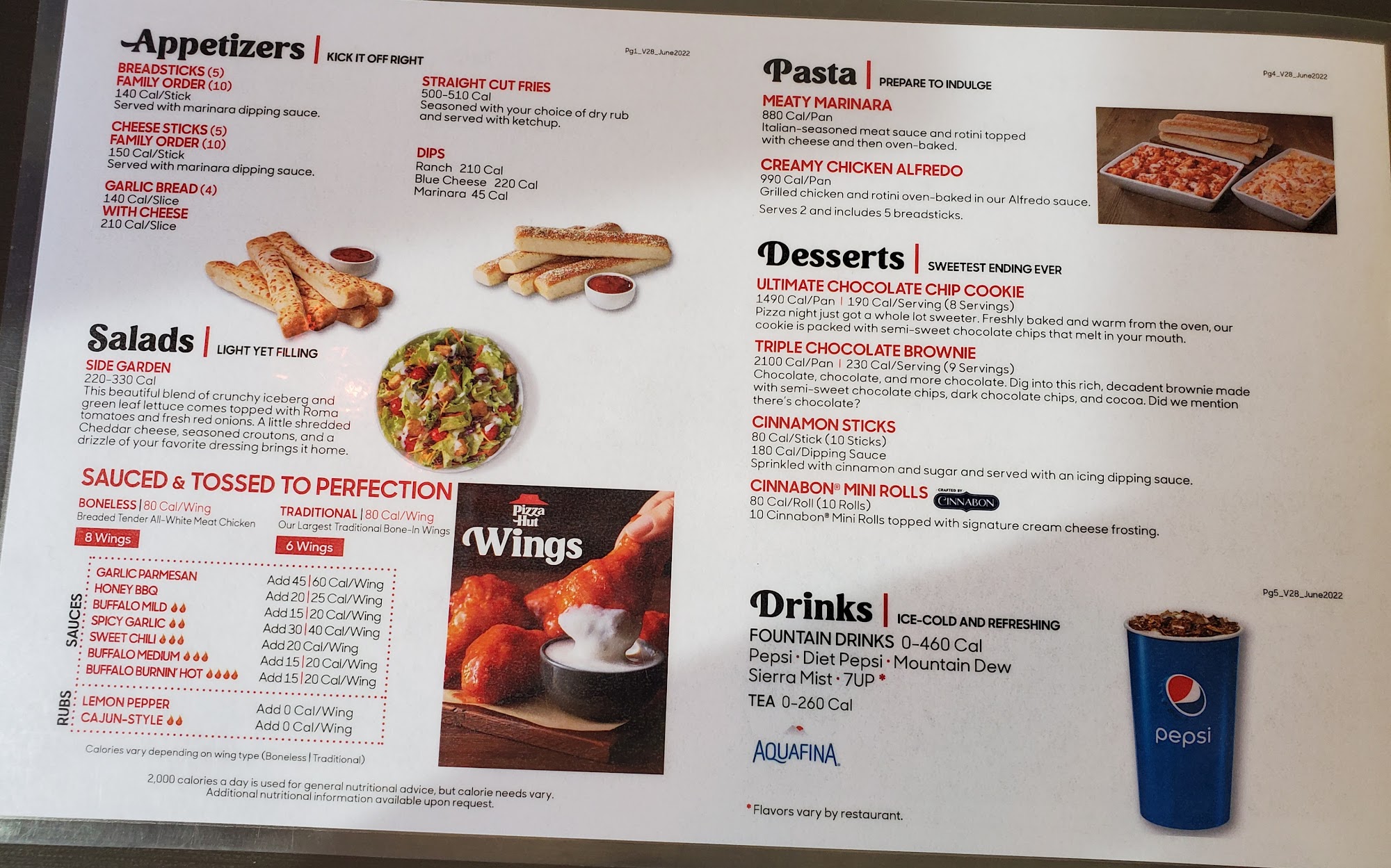 Pizza Hut Menu